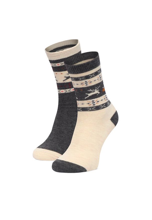 Gino Rossi - GINO ROSSI Skarpety długie CEO_BR_GR_003_W_AW25 (2 PACK) Kolorowy. Materiał: poliester. Wzór: kolorowy