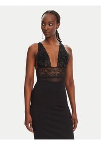 Elisabetta Franchi Body BO03452E2 110 Czarny Regular Fit. Kolor: czarny. Materiał: syntetyk