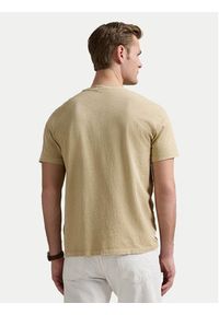 Polo Ralph Lauren T-Shirt 710964511003 Beżowy Regular Fit. Typ kołnierza: polo. Kolor: beżowy. Materiał: bawełna #5