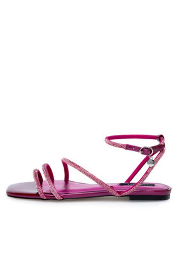 Nine West Sandały WFA2766-1 Różowy. Kolor: różowy. Materiał: syntetyk