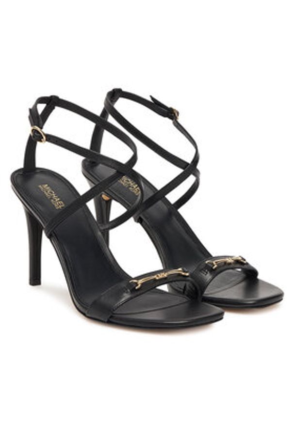 MICHAEL Michael Kors Sandały Lena 40R5LEHS1L Czarny. Kolor: czarny. Materiał: skóra