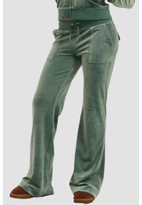 Juicy Couture - JUICY COUTURE Zielone damskie spodnie dresowe Track Pant, Rozmiar XS. Kolor: zielony. Materiał: dresówka #1