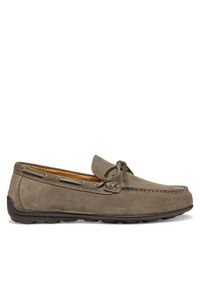 Geox Mokasyny U Spherica Ec16 U55HYB 00022 C1018 Szary. Kolor: szary. Materiał: zamsz, skóra