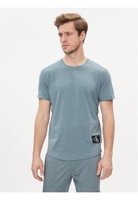 Calvin Klein Jeans T-Shirt J30J323482 Niebieski Regular Fit. Kolor: niebieski. Materiał: bawełna