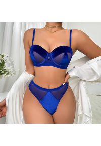 Intica - Komplet bielizny modelujący z biustonoszem i figami Shaniya. Kolor: zielony. Materiał: tkanina. Wzór: aplikacja #5