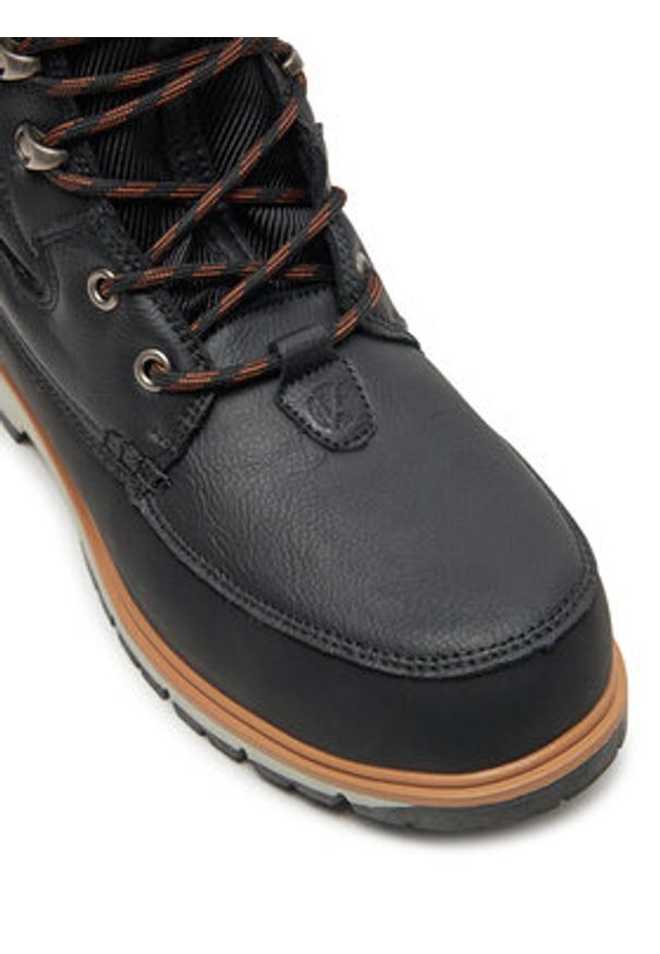 Kimberfeel Śniegowce Lordan Czarny. Kolor: czarny. Materiał: skóra