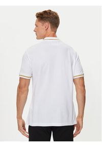 Versace Jeans Couture Polo 76GAGT02 Biały Regular Fit. Typ kołnierza: polo. Kolor: biały. Materiał: bawełna