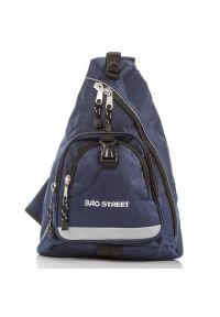 BAG STREET - Plecak sportowy granatowy Bag Street 4033-DB. Kolor: niebieski. Materiał: materiał. Styl: sportowy, street #1