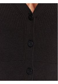 Calvin Klein Kardigan K20K205446 Czarny Regular Fit. Kolor: czarny. Materiał: syntetyk, bawełna