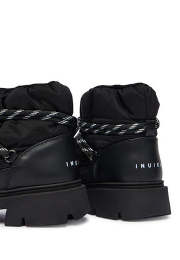 Inuikii Śniegowce Biker Puffer 1002.001.0021 Czarny. Kolor: czarny. Materiał: materiał