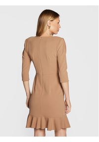 Rinascimento Sukienka koktajlowa CFC0111065003 Beżowy Regular Fit. Kolor: beżowy. Materiał: syntetyk. Styl: wizytowy #5