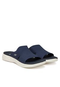 skechers - Skechers Klapki On-The-Go 600-Oceanside 140003/NVY Granatowy. Kolor: niebieski. Materiał: materiał #5