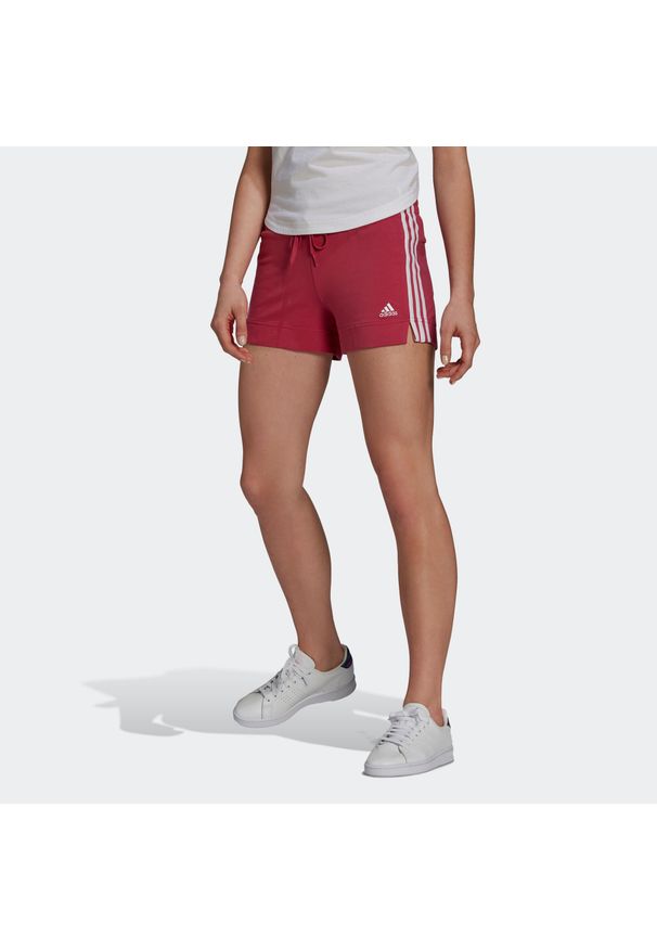 Spodenki fitness damskie Adidas slim. Materiał: bawełna, elastan. Sport: fitness