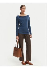 Vero Moda Bluzka Ice 10340793 Granatowy Regular Fit. Kolor: niebieski. Materiał: syntetyk #2