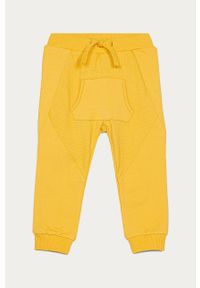 Name it - Spodnie dziecięce 50-80 cm. Okazja: na co dzień. Kolor: żółty. Materiał: bawełna, dzianina, elastan. Wzór: gładki. Styl: casual #1