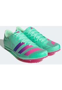 Adidas - Buty adidas kolce Distancestar M GV9078 zielone. Kolor: zielony. Materiał: materiał, syntetyk. Szerokość cholewki: normalna. Sport: fitness #5