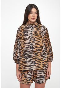 Pinko - Koszula damska ze zwierzęcym wzorem Darcey PINKO. Wzór: motyw zwierzęcy #4