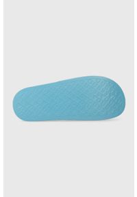 Guess klapki GUESS BEACH SLIPPERS damskie kolor turkusowy E3GZ12 BB00F. Kolor: turkusowy. Materiał: materiał, guma #4