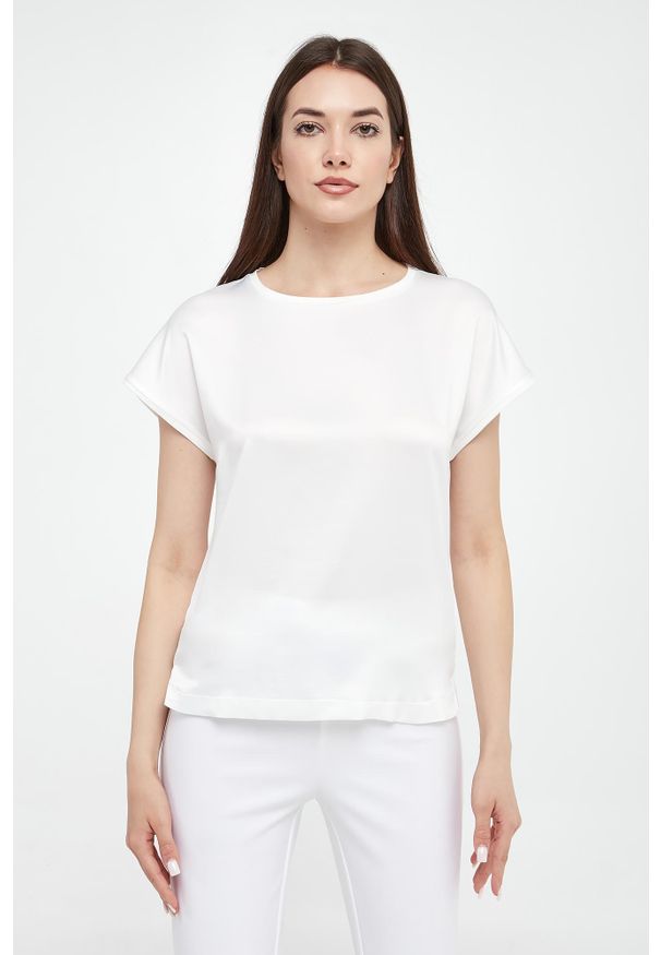 T-shirt damski wiskozowy JOOP!. Materiał: wiskoza