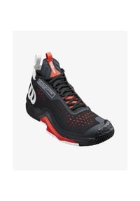 Buty tenisowe męskie Wilson Rush Pro Tour Mid. Kolor: biały, czarny, czerwony, wielokolorowy. Sport: tenis #1