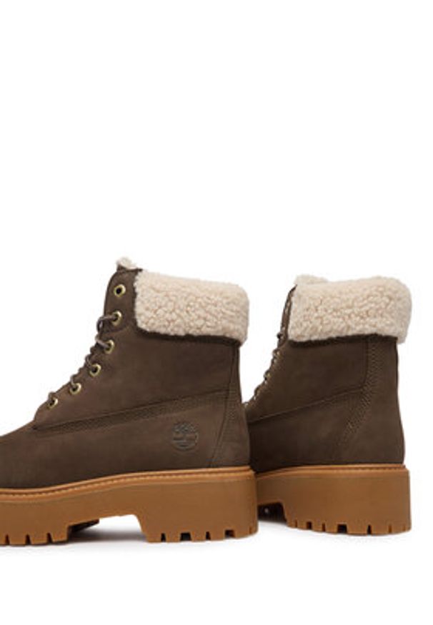 Timberland Trzewiki TB0A2PU6W011 Brązowy. Kolor: brązowy. Materiał: skóra