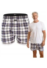 Męskie Bokserki Bawełniane - Pako Jeans - w Kratę. Kolor: wielokolorowy. Materiał: bawełna #2