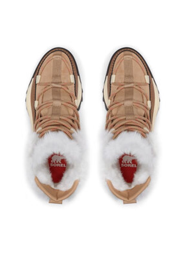 sorel - Sorel Śniegowce Ona Rmx Glacy Plus Wp 2083061262 Brązowy. Kolor: brązowy. Materiał: zamsz, skóra