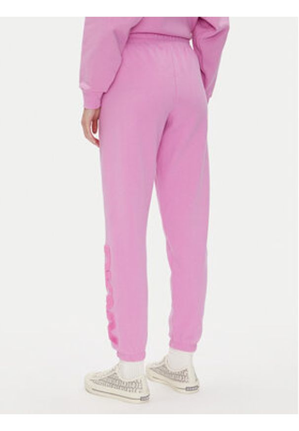 DKNY Sport Spodnie dresowe DP5P3585 Różowy Regular Fit. Kolor: różowy. Materiał: bawełna, syntetyk