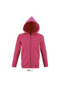 SOL'S - Bluza z kapturem dla dzieci Sol's Stone. Typ kołnierza: kaptur. Kolor: różowy