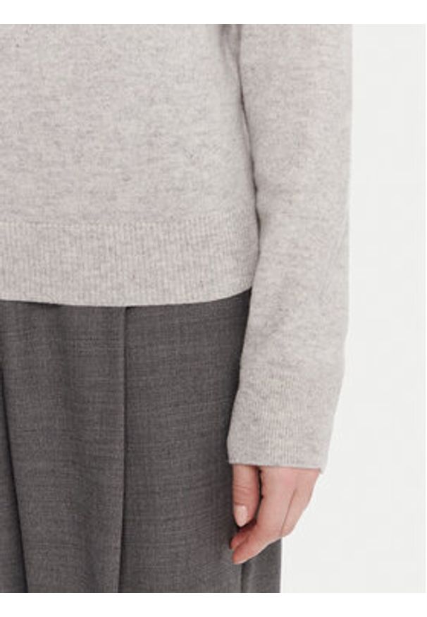 TOMMY HILFIGER - Tommy Hilfiger Sweter WW0WW47468 Szary Regular Fit. Kolor: szary. Materiał: wełna