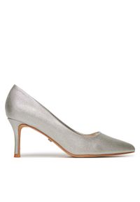 DeeZee Szpilki BK-0807-1 Srebrny. Kolor: srebrny. Materiał: skóra. Obcas: na szpilce