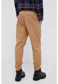 Lee Spodnie męskie kolor brązowy w fasonie chinos. Kolor: brązowy. Materiał: tkanina, bawełna #2