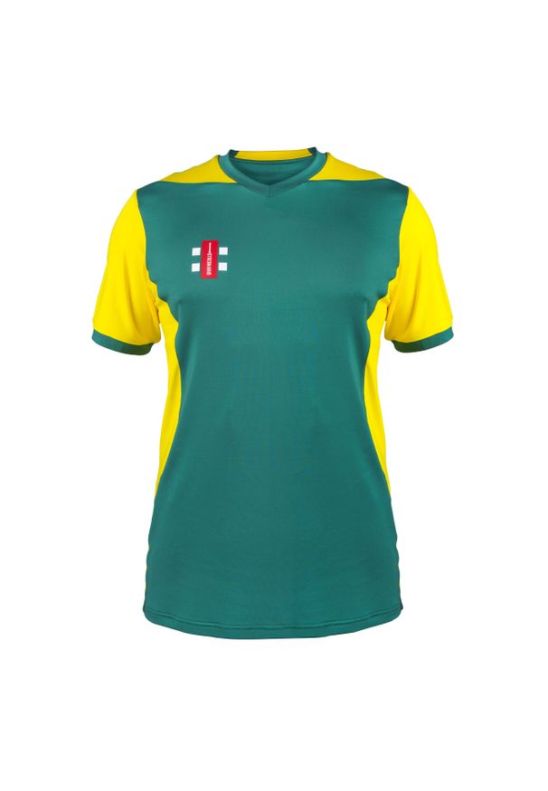 GILBERT - Dziecięca bluza z krótkim rękawem Gilbert T20. Kolor: żółty, wielokolorowy, zielony. Długość rękawa: krótki rękaw. Długość: krótkie