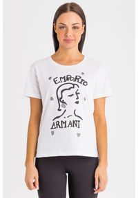 Emporio Armani - T-shirt damski EMPORIO ARMANI. Materiał: materiał #3