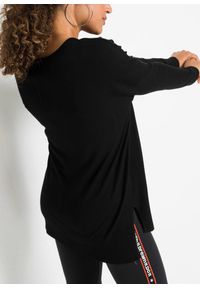 bonprix - Sweter dzianinowy oversize z mieszanki wiskozy. Kolor: czarny. Materiał: dzianina, wiskoza, materiał. Długość rękawa: długi rękaw. Długość: długie #2