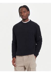 C.P. Company Sweter 19CMKN307A006170A Granatowy Regular Fit. Kolor: niebieski. Materiał: syntetyk