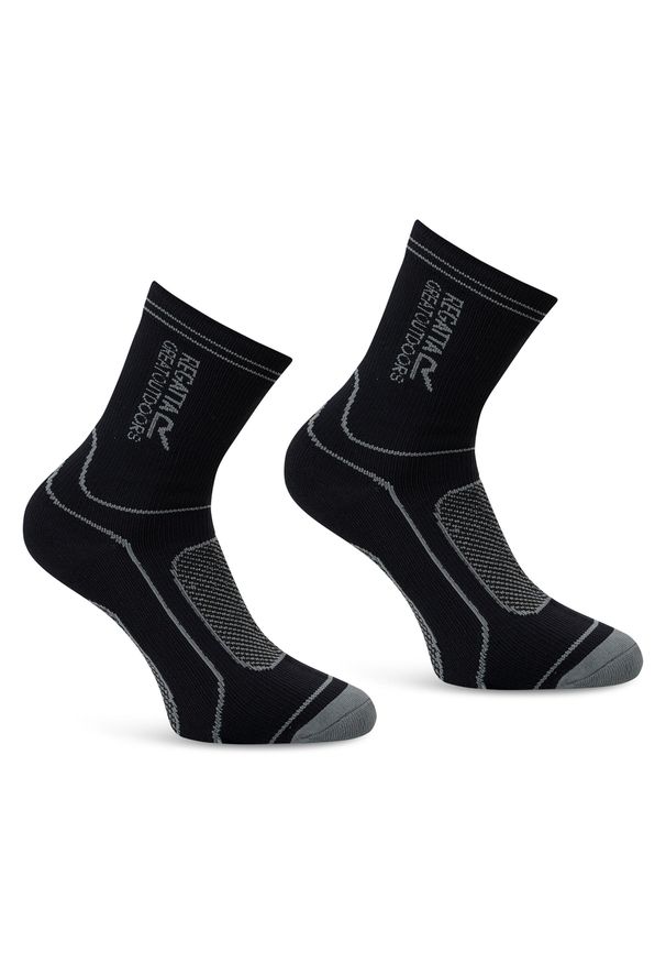Regatta - Unisex skatpety Waterproof. Kolor: czarny. Materiał: bawełna. Sport: turystyka piesza