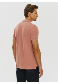 Gładki t-shirt polo P24SF-TX-004-R - Pako Lorente. Okazja: na co dzień. Typ kołnierza: polo. Materiał: bawełna. Wzór: gładki. Styl: casual #8