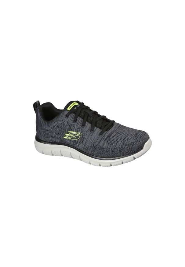 skechers - Buty do chodzenia Męskie Skechers Track - Front Runner. Zapięcie: sznurówki. Kolor: szary. Materiał: materiał, syntetyk, tkanina, guma. Szerokość cholewki: normalna. Sport: turystyka piesza