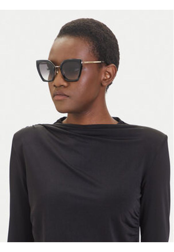 Furla Okulary przeciwsłoneczne Sunglasses WD00129 ACM000 O6000 Czarny. Kolor: czarny