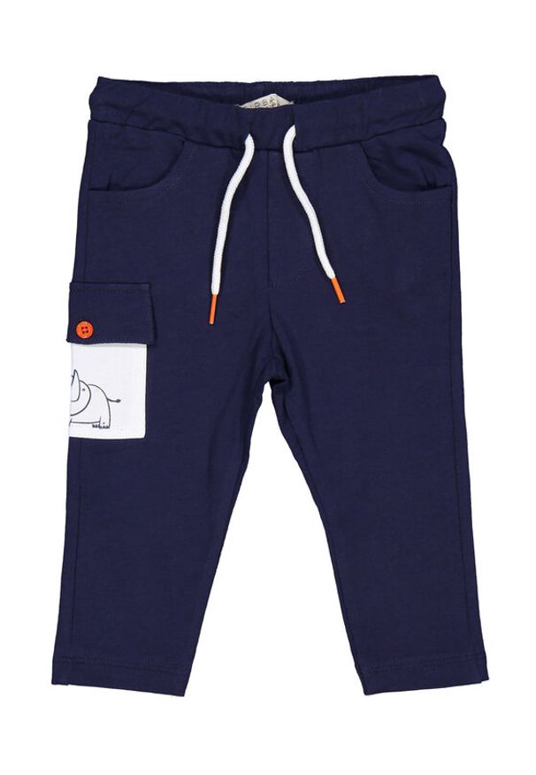 BIRBA&TRYBEYOND - Birba Trybeyond Spodnie dresowe 999 62018 00 M Granatowy Regular Fit. Kolor: niebieski. Materiał: bawełna