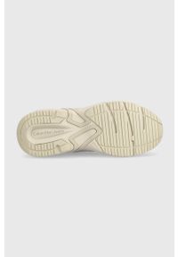 Calvin Klein Jeans sneakersy RETRO TENNIS LACEUP kolor beżowy YW0YW01044. Nosek buta: okrągły. Zapięcie: sznurówki. Kolor: beżowy. Materiał: guma #5