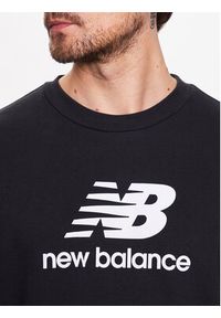 New Balance Bluza MT3153 Czarny Relaxed Fit. Kolor: czarny. Materiał: bawełna