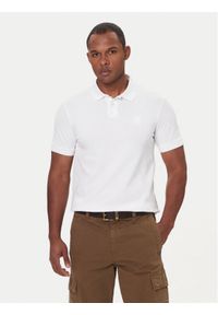 BOSS - Boss Polo Passenger 50507803 Biały Slim Fit. Typ kołnierza: polo. Kolor: biały. Materiał: bawełna #1