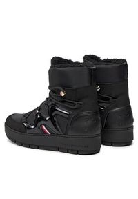 TOMMY HILFIGER - Tommy Hilfiger Śniegowce Patent Snowboot FW0FW07852 Czarny. Kolor: czarny. Materiał: skóra #2