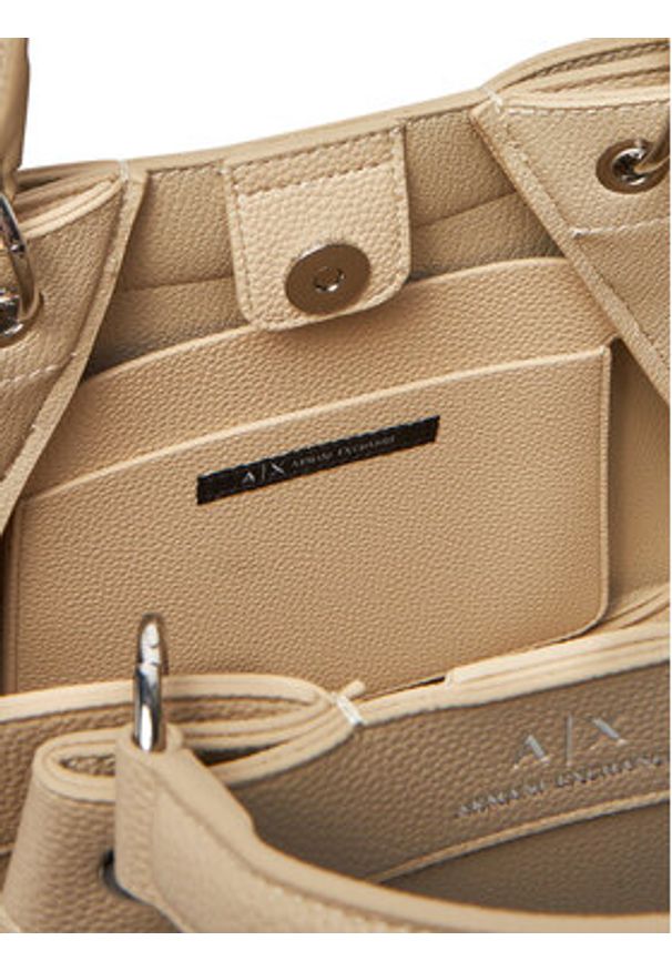 Armani Exchange Torebka 942911 CC783 U1092 Beżowy. Kolor: beżowy. Materiał: skórzane