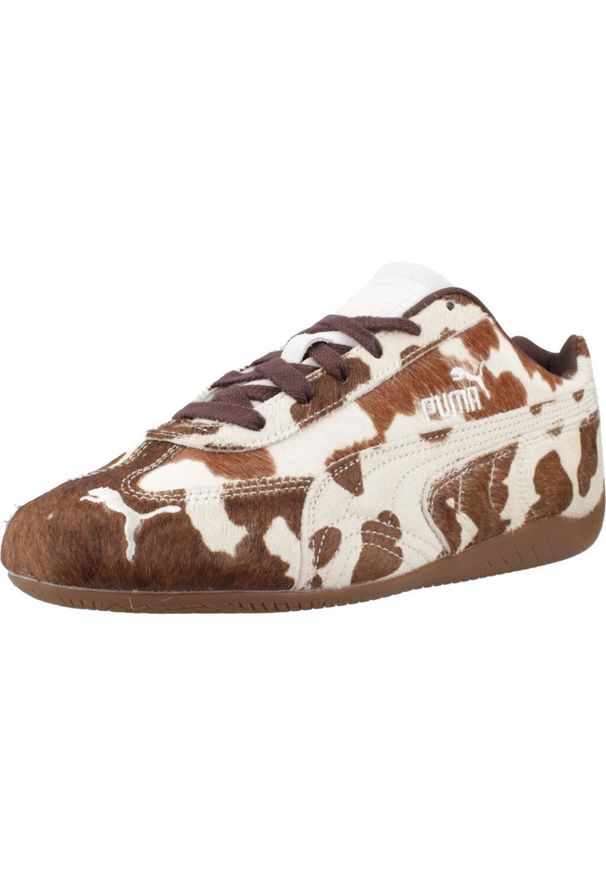 Puma - Buty PUMA YELLOW SPEEDCAT COW WNS Nadruk zwierzęcy. Kolor: wielokolorowy. Materiał: skóra, tkanina. Wzór: motyw zwierzęcy, nadruk