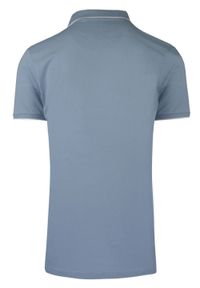 Oryginalna Koszulka Polo - Brave Soul - Niebieska. Okazja: na co dzień. Typ kołnierza: polo. Kolor: niebieski. Materiał: bawełna. Styl: casual