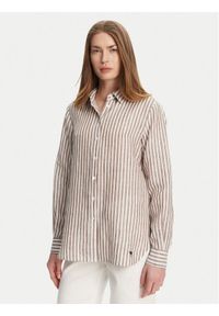Weekend Max Mara Koszula Josef 2515111052 Beżowy Regular Fit. Kolor: beżowy. Materiał: len