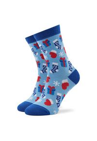 Rainbow Socks Zestaw 3 par wysokich skarpet unisex Xmas Balls Niebieski. Kolor: niebieski. Materiał: materiał, bawełna #4